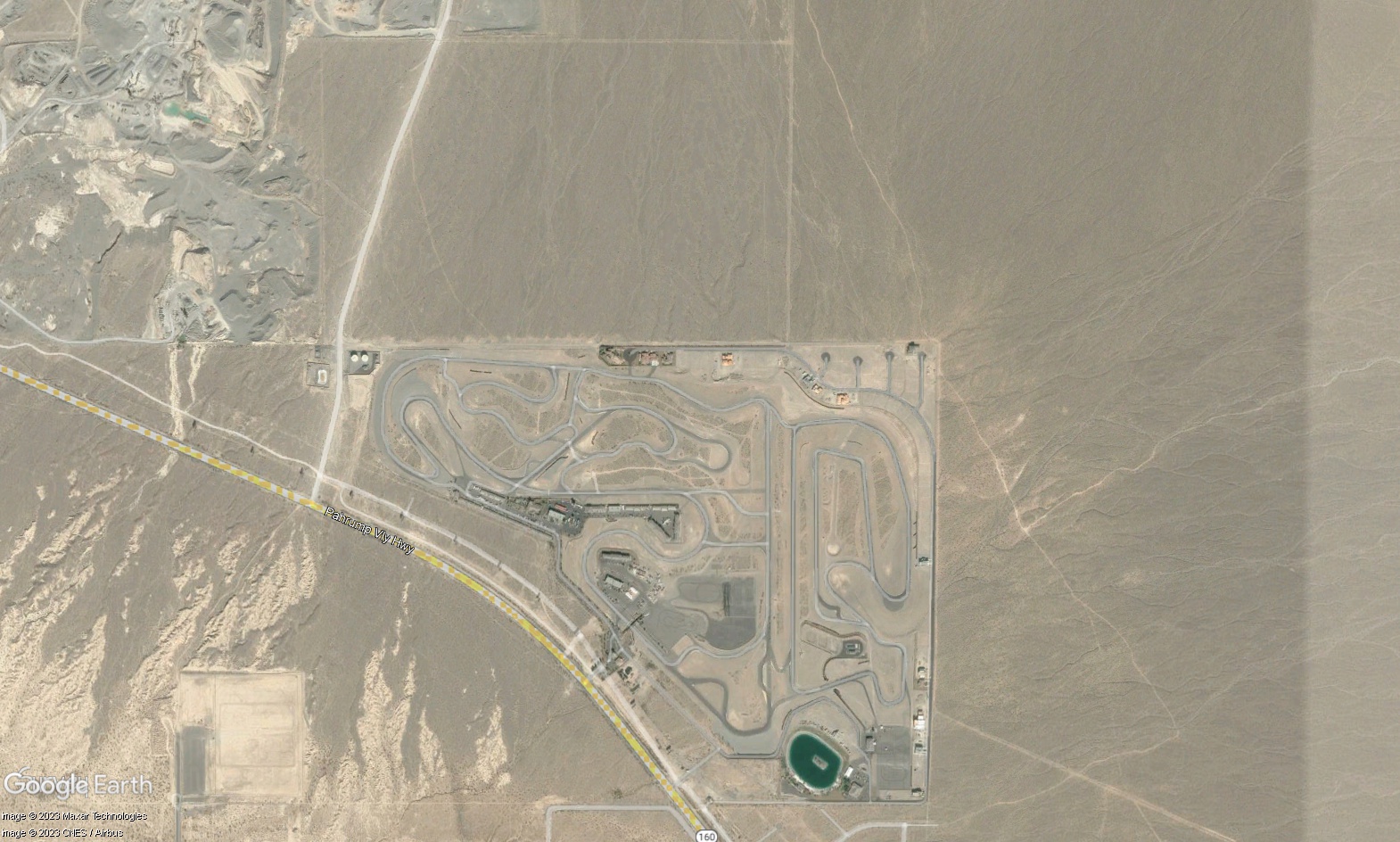 Aerial view-Spring Mountain Raceway before.