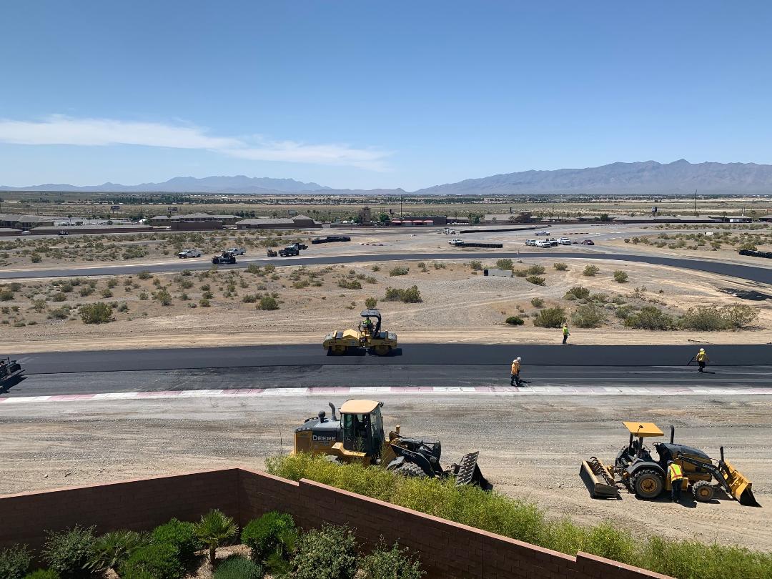 Spring Mountain Raceway under construction